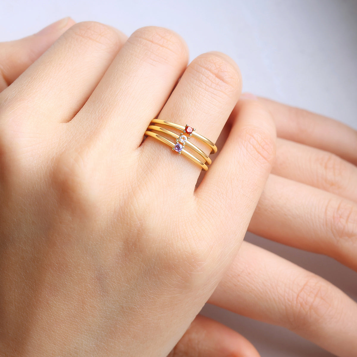 The Birthstone Stacking Ring