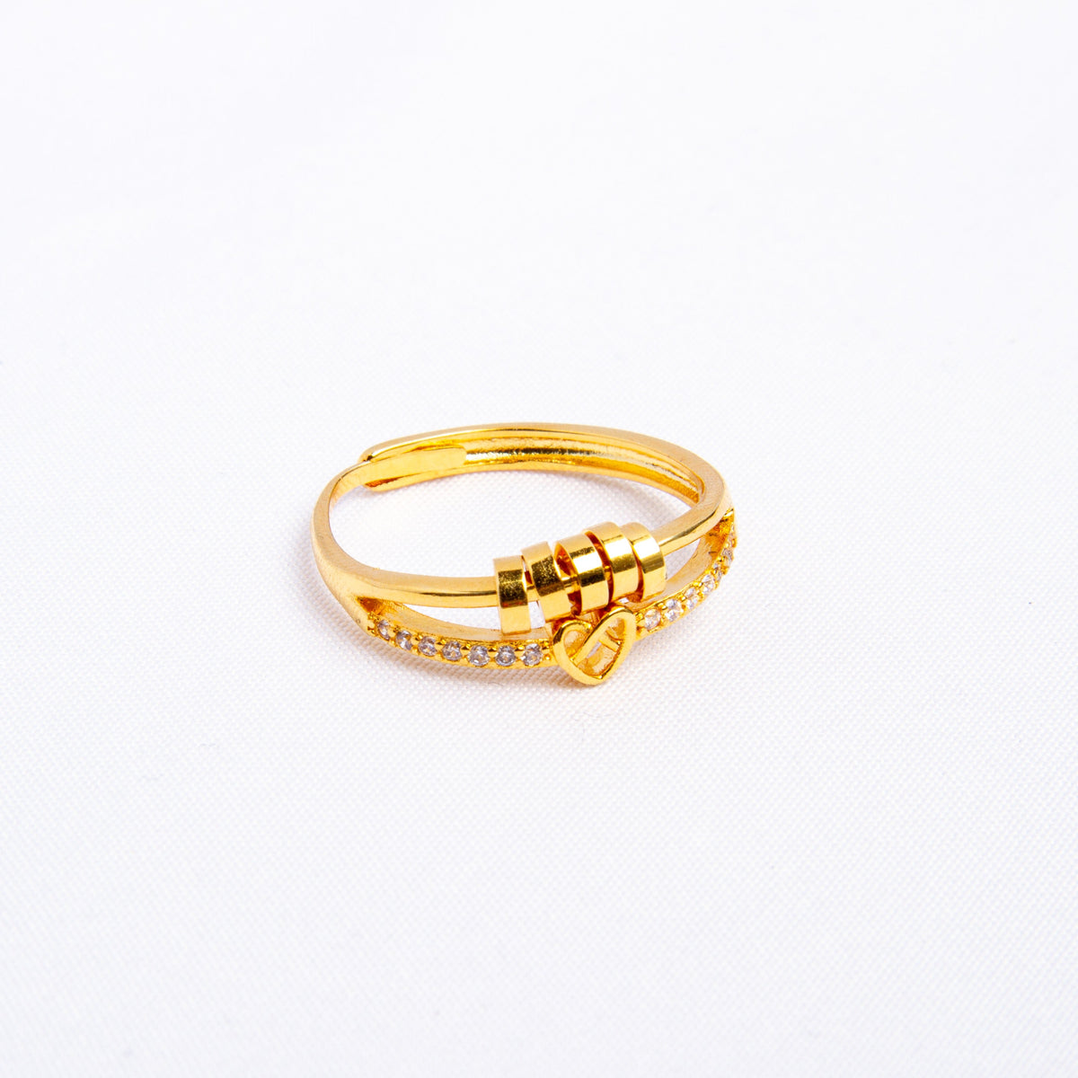 For My Daughter · 18k Gold-Plated Infinity Spinner Ring