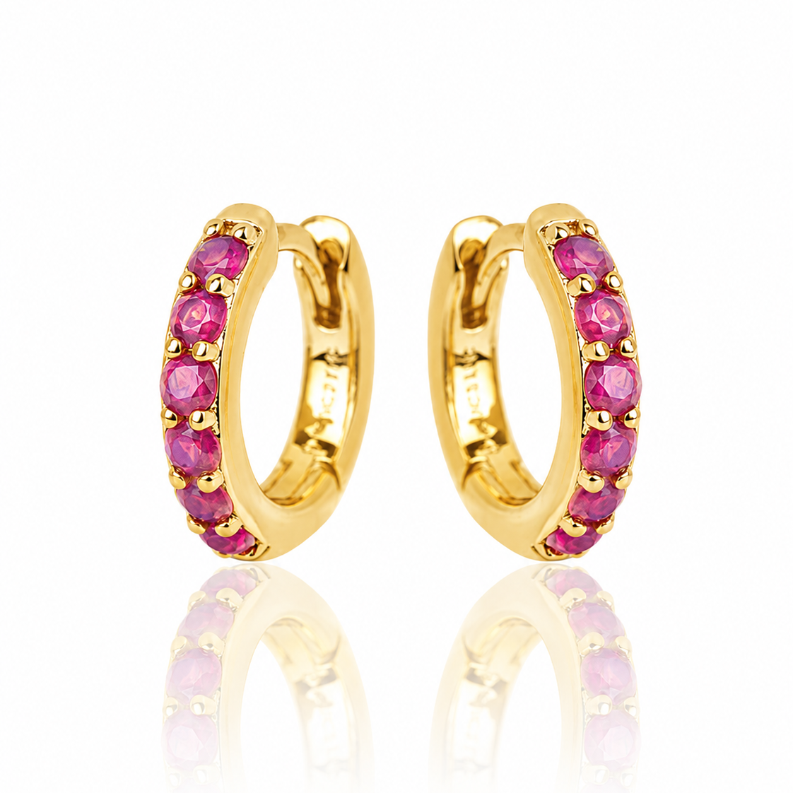 The Opal Huggie Earrings