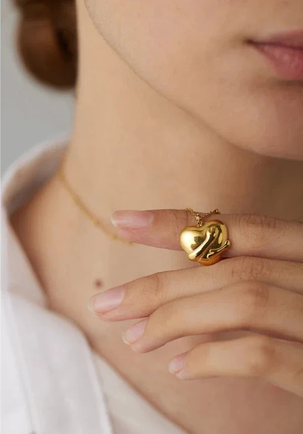 For My Mother · 18k Gold-Plated Embracing Hearts Necklace