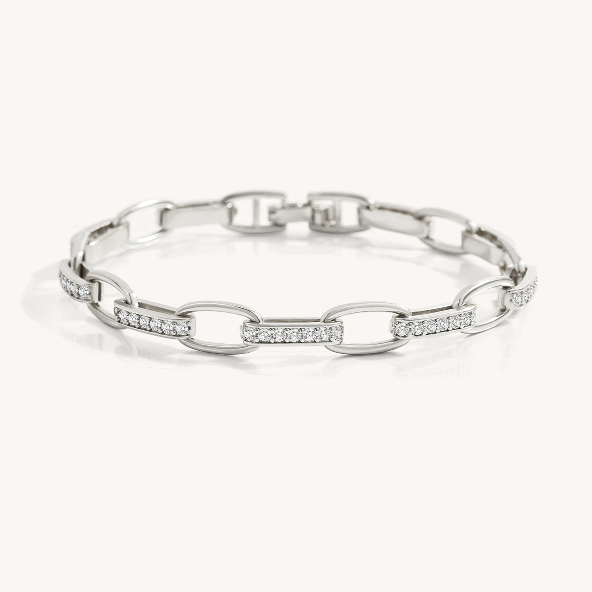The Diamond Paperclip Bracelet