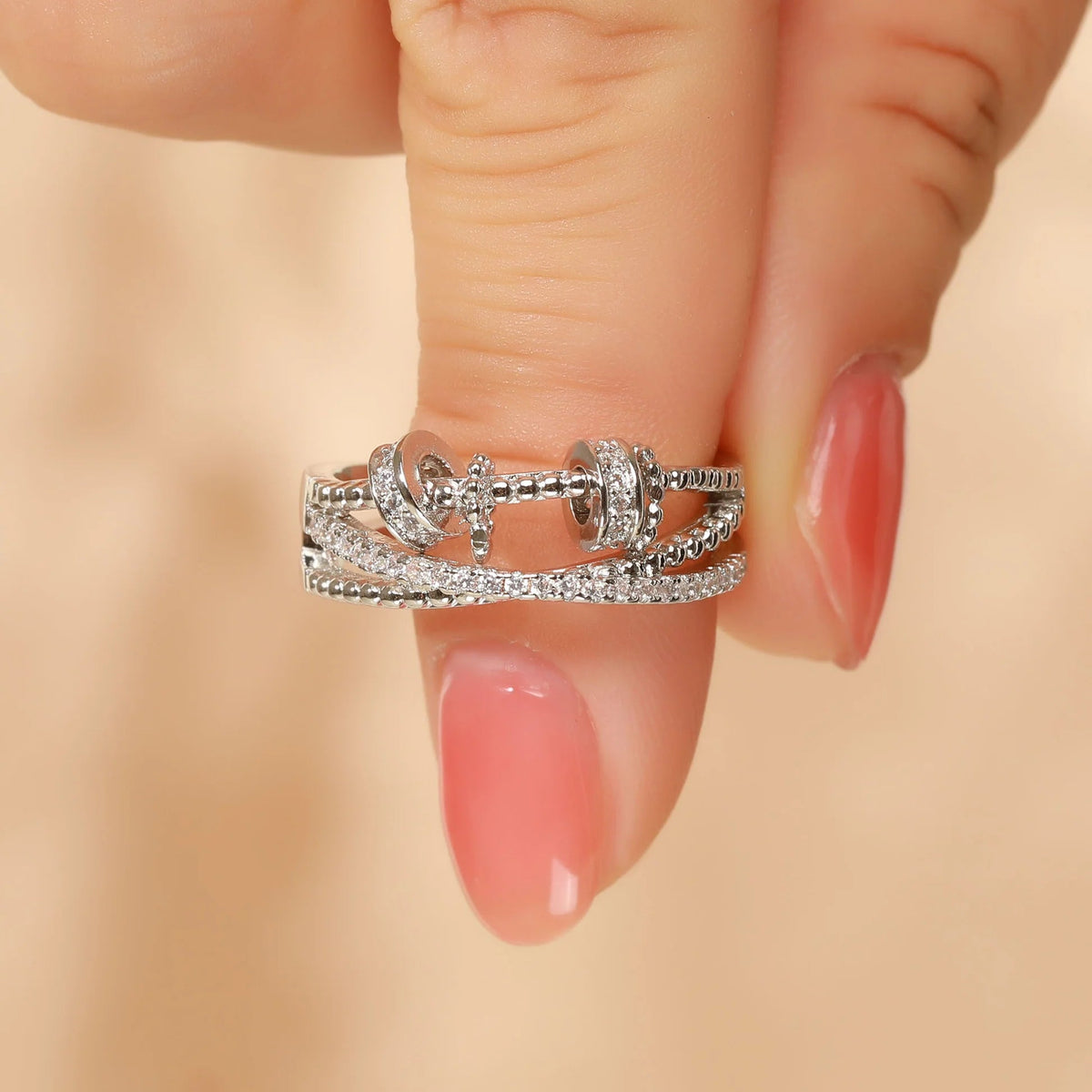 For My Daughter · 18k Gold-Plated Spinner Ring